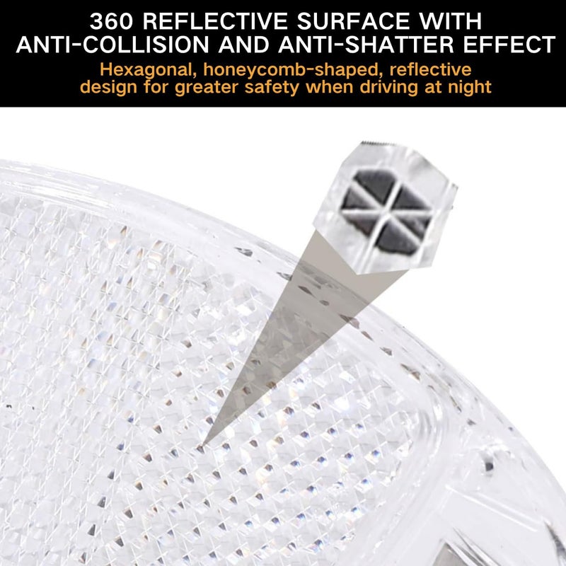 VICDUEKG Bike Front and Rear Reflectors, Bicycle Wheel Spoke Reflectors Kit, Mountain Bike Safety Warning Reflectors Accessories for Handlebar and Seatpost, Night Riding - Image 5